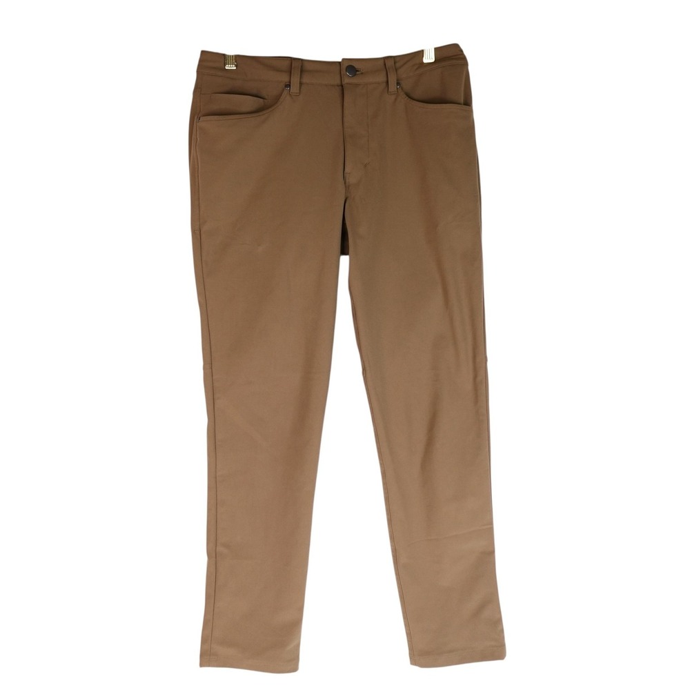 Lululemon ABC Pants Mens 31 Brown Tan 5 Pocket Stretch Performance Classic Fit